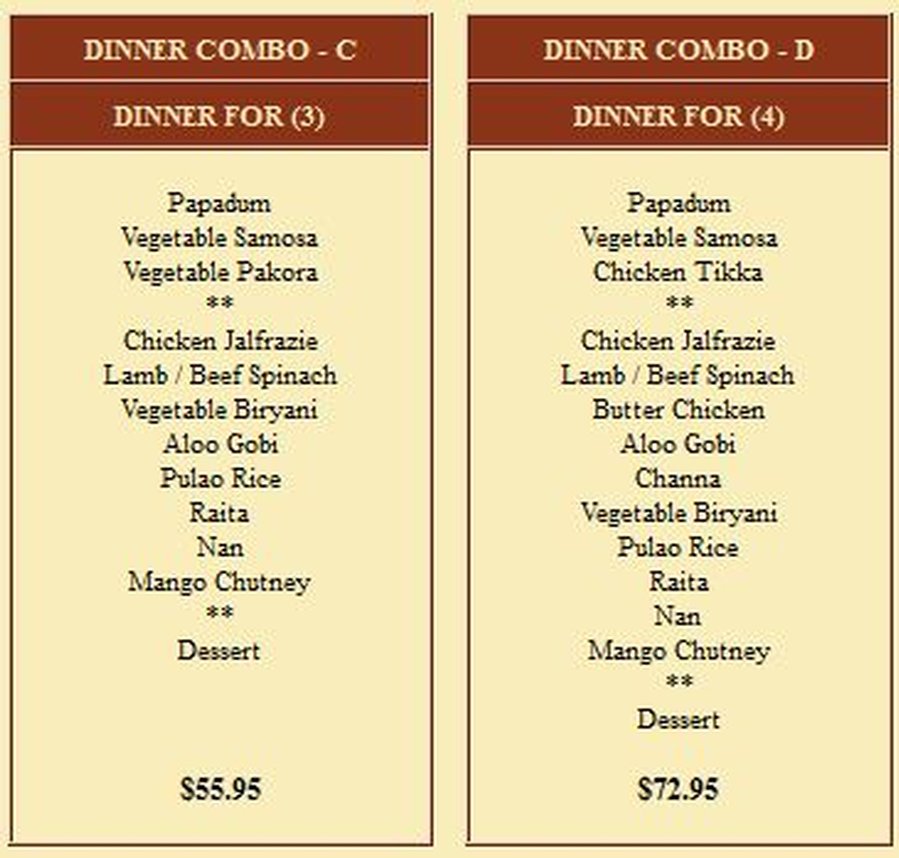 Dinner Combos 2