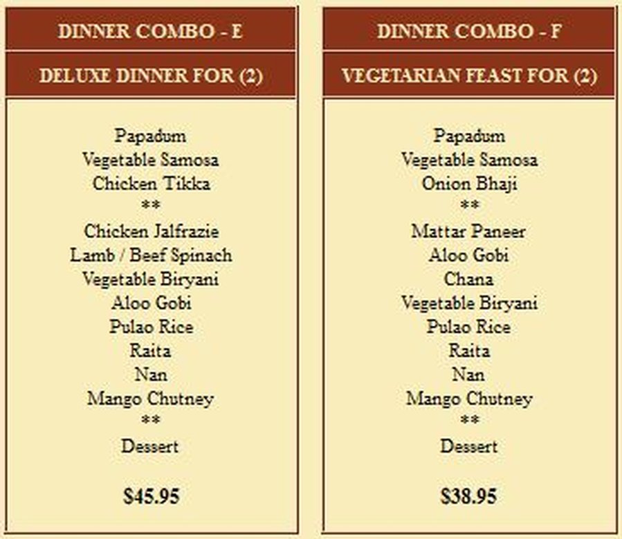 Dinner Combos 3