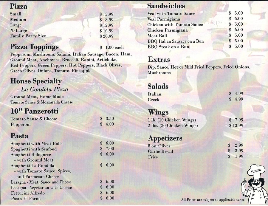 Full Menu