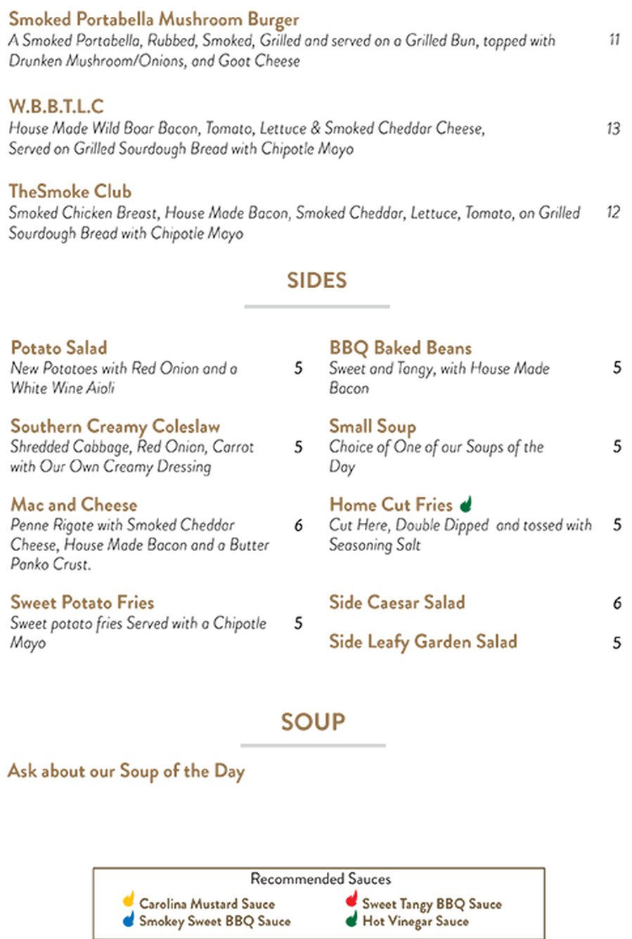 Lunch Menu - Sides & Soup