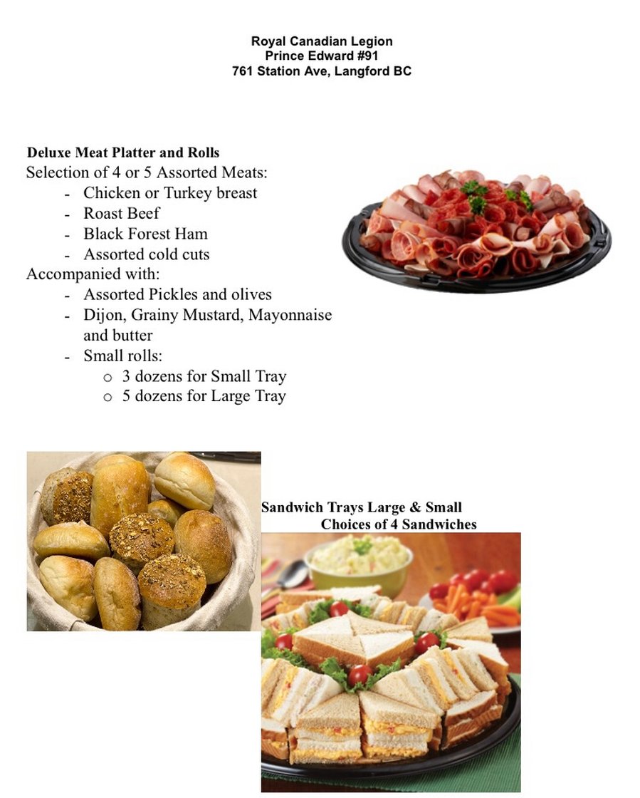 Catering Menu