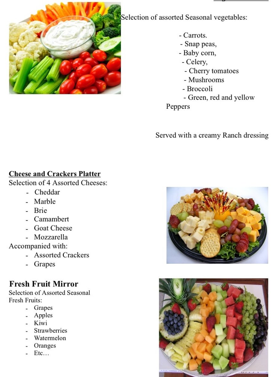 Catering Menu