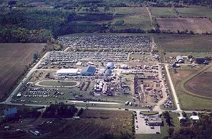 Arial view of Fairgrounds