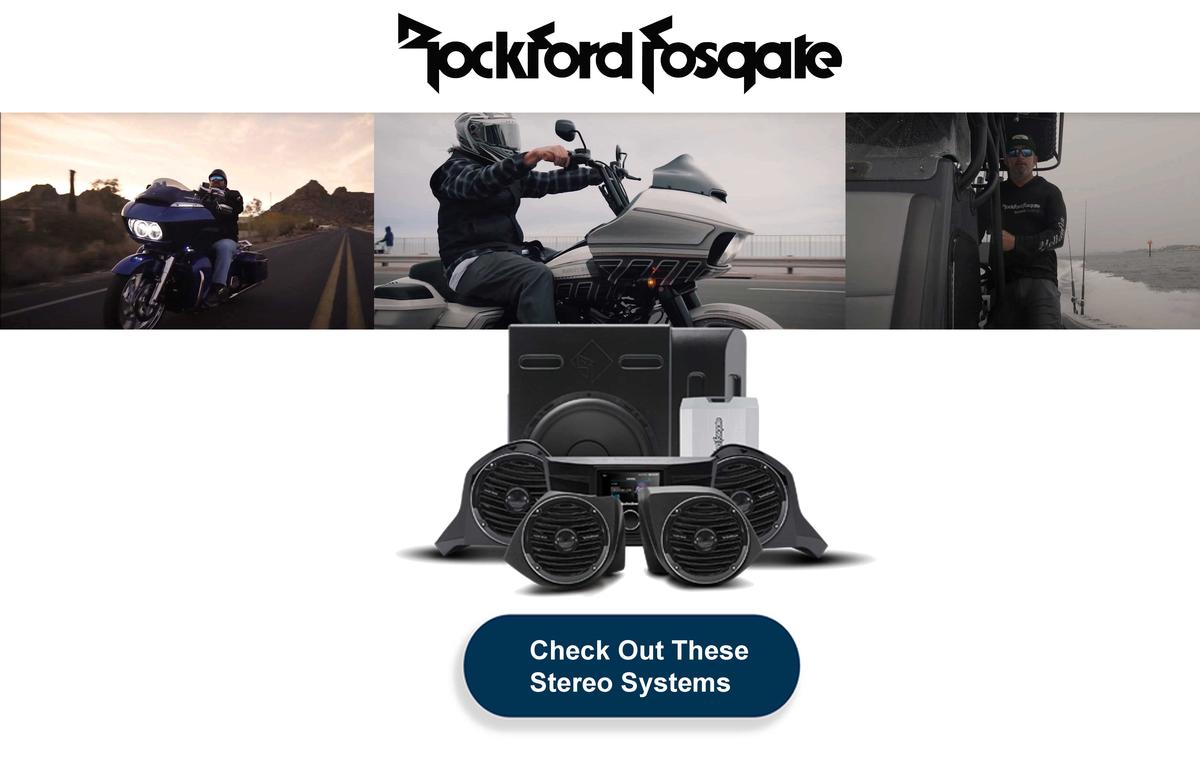 Rockford Fosgate Audio Boat ATV & Motorcycle Stereo Systems